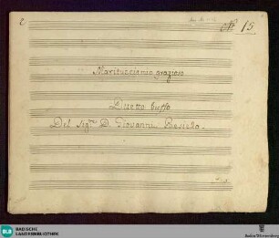 Socrate immaginario. Excerpts - Don Mus.Ms. 1516 : V (2), strings; RobP 1.48/36