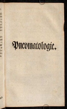 303-343, Pneumatologie.