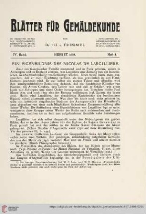 4: Ein Eigenbildnis des Nicolas de Largillière