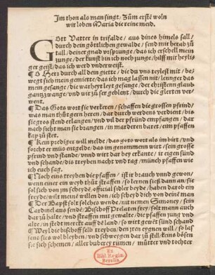 GOtt Vatter in trifalde/ aus dines himels sall/ ||