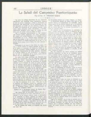 La Salud del Campesino Puertorriqueño