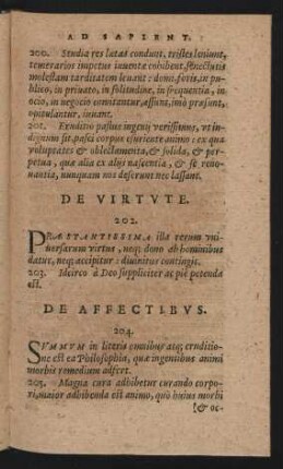 De Affectibus.