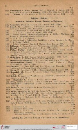 Pfälzer Dichter (Nr. 1402 - 1451)