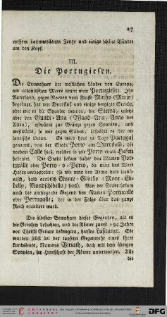 III. Die Portugiesen