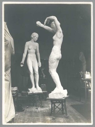 Morgen(Vordergrund) und Abend (Hintergrund), 1925, Gips