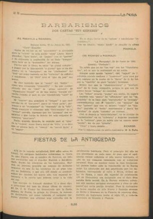 Barbarismos : Dos cartas "sui generis"