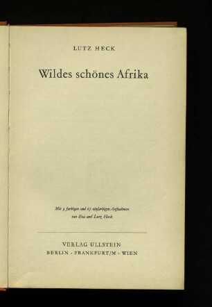 Wildes schönes Afrika