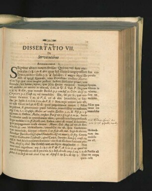 Dissertatio VII. De Servitutibus.
