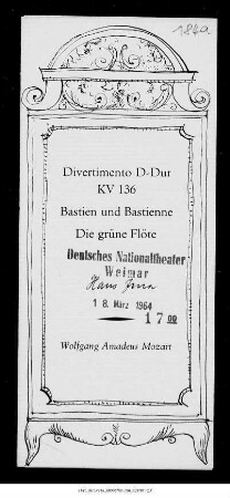 Divertimento D-Dur KV 136