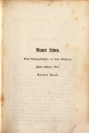 Berthold Auerbach's gesammelte Schriften, 16. Neues Leben ; 3