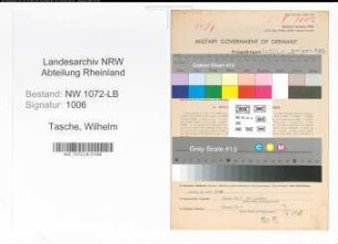 Entnazifizierung Wilhelm Tasche , geb. 21.03.1898 (Landwirt)