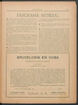 Panorama mundial