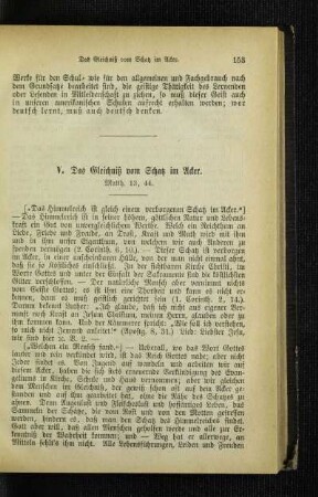 ¬Das¬ Gleichniß vom Schatz im Acker : Matth. 13, 44