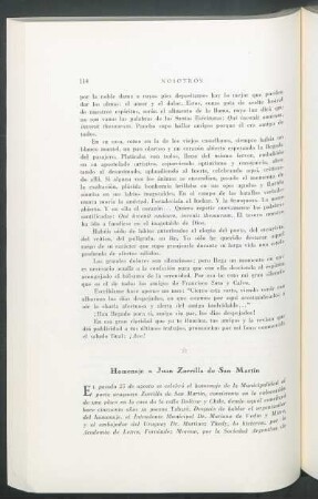Homenaje a Juan Zorrilla de San Martín