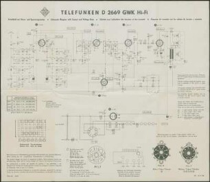 Schaltbild: Telefunken D 2669 GWK