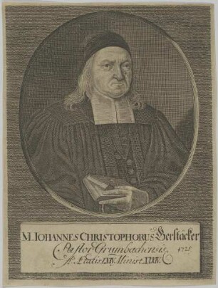 Bildnis des Iohannes Christophorus Gerstäcker