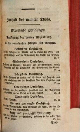 Gellerts sämmtliche Schriften, 9. Gellerts moralische Vorlesungen