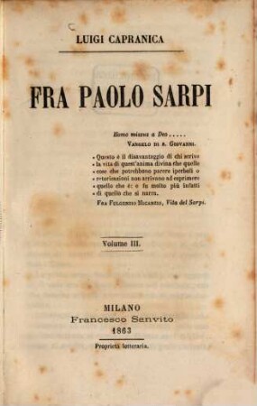 Fra Paolo Sarpi, 3