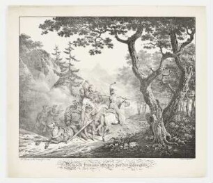Blesses français attaques par des cosaques