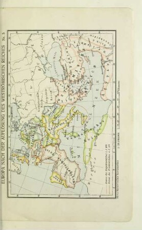 Europa nach der Auflösung des Weströmischen Reiches
