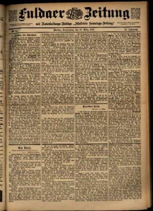 Ausgabe vom Donnerstag, den 16. März 1899.