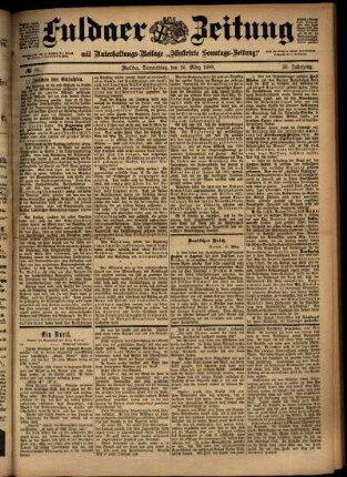 Ausgabe vom Donnerstag, den 16. März 1899.