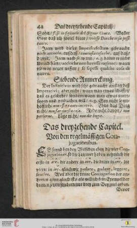 Das dreyzehende Capitel
