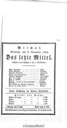 Das letzte Mittel