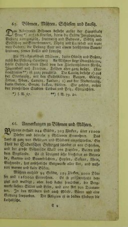 65. Böhmen, Mähren, Schlesien und Lausitz