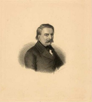 Hüssener, Auguste: Porträt Moritz von Schwind