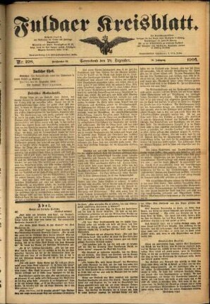 Ausgabe vom Samstag, den 29. Dezember 1906.