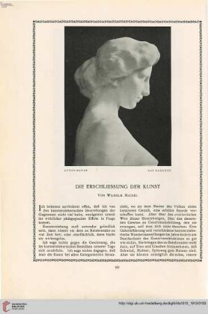 28: Die Erschliessung der Kunst