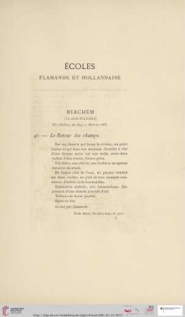 Écoles flamande et hollandaise (Nr. 46 - 117)