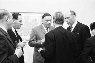 Freiburg: Gödecke; Rektor Prof. Boesch, Prof. Fleckenstein, Dr. Teicher