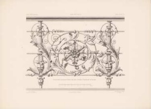 Schmiedeeisernes Gitter um das Schillerdenkmal, Berlin: Ansicht (aus: Architektonisches Skizzenbuch, H. 155/2, 1879)