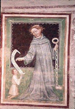 Der Heilige Leonhard mit einem Stifter