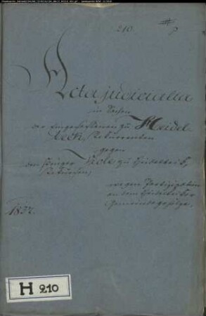 Heidelbeck, Eingesessene zu gegen Krüger Viole zu Heidelbeck - Partizipation am Heidelbecker Gemeinschaftsgehölz