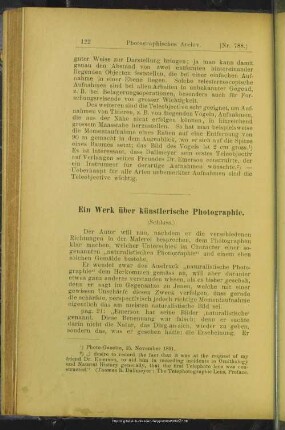 Ein Werk über künstlerische Photographie