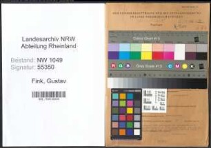 Entnazifizierung Gustav Fink , geb. 08.05.1899 ()