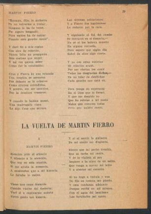 La vuelta de Martín Fierro
