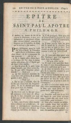 Epitre De Saint Paul Apotre A Philémon
