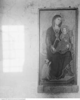 Thronende Madonna mit Kind und dem Stifter Raynaldus