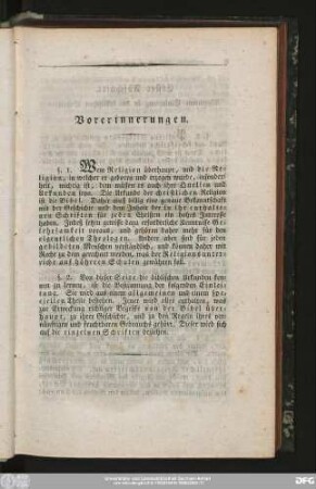 Vorerinnerungen.