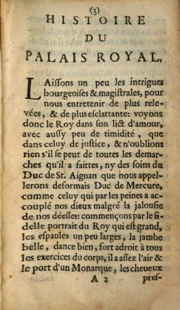 Histoire du Palais royal