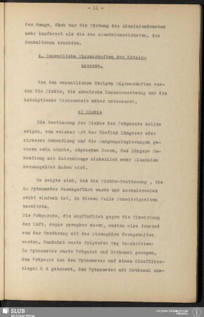 4. Wesentliche Eigenschaften der Katalysatoren
