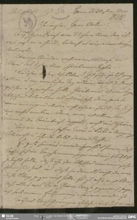 Eigenh. Briefabschrift von August Wilhelm von Schlegel an Heinrich Eberhard Gottlob Paulus, Bonn, 30.11.1818