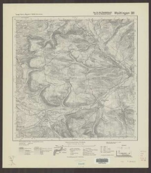 381 Weiltingen ; Topographische Karte von Bayern 1:25.000 [Positionsblätter]
