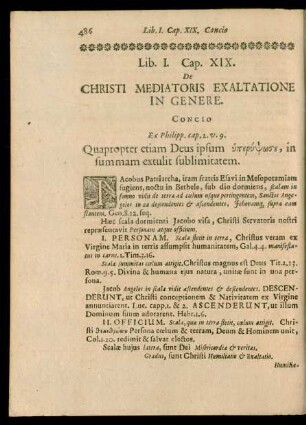 Cap. XIX. De Christi Mediatoris Exaltatione In Genere.
