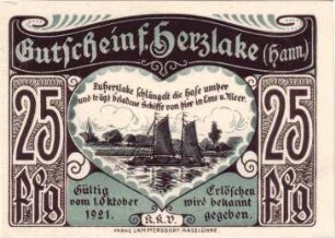 Notgeld der Gemeinde Herzlake