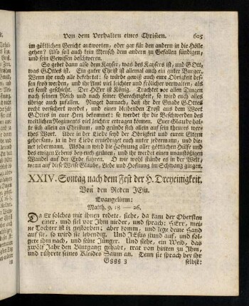 605-608, Evangelium; Eingang